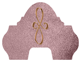 DARAY-L-601-CP-SH-OR Copper Scroll Shimmer Orchid